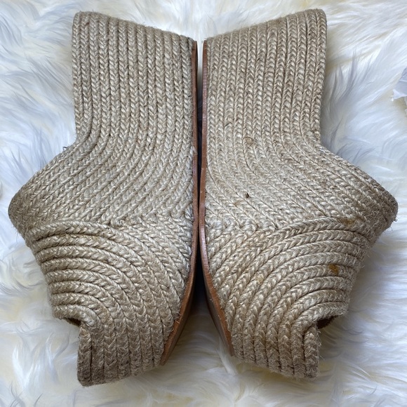 •ESTILO EMPORIO• Woven Jute Wedge / Wedge Slides in {natural} TASHA - Picture 6 of 15